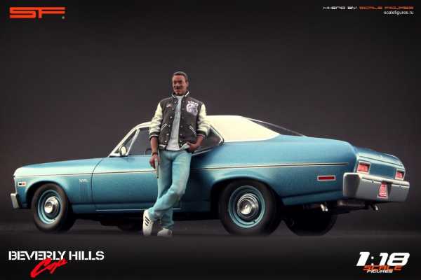 1:18 Beverly Hills Cop Eddie Murphy Figur ohne AUTO !!